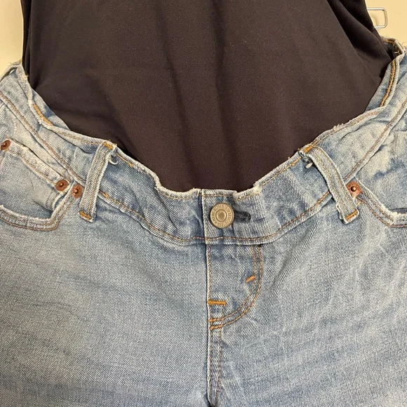 Abercrombie & Fitch Ankle Straight Jeans - Blue (maternity) - Picture 3 of 4